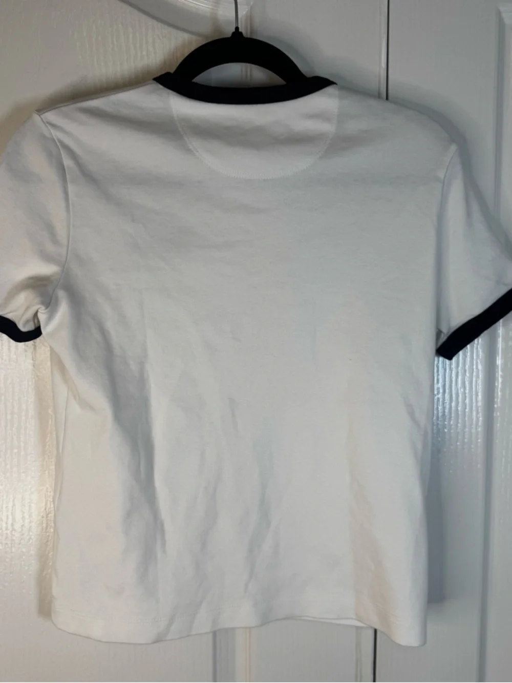 Coach White Ringer T-Shirt with Black Trim